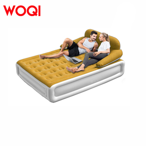 Woqi Deluxe Mid Rise Airbed Kit Không Độc Hại Ấm Cúng Trọng Lượng Nhẹ Gối Nghỉ ngơi Giường Bơm Hơi Với Được Xây Dựng Trong Bơm - Product Image 5