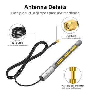 Antenna 4G LTE in Fibra di Vetro 10dBi ad Alto Guadagno VSWR 1.9 50ohm per Gateway <span class=keywords><strong>Cellulare</strong></span>, Modem, Hotspot, Router Wireless, Hub di Rete FS-F4 N Maschio - Product Image 2