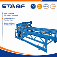 Machine de soudage de treillis métallique à rouleaux motorisée STARF entièrement automatique contrôlée par PLC, largeur 2500 mm, fil de 3-6 mm, haute productivité