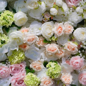 ฉากหลังดอกไม้ขายส่ง <span class=keywords><strong>3</strong></span> มิติ 5 มิติ แผงผนังดอกไม้ประดิษฐ์จากผ้าไหม แบบหญ้า สำหรับตกแต่งงานแต่งงาน - Product Image 5