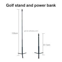 Chargeur sans fil rétractable en alliage d'aluminium de golf de haute qualité support de téléphone portable escamotable avec utilisation de bureau à aimant de puissance