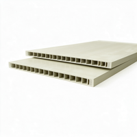 Porte intérieure moderne en composite bois-plastique creuse avec finition de surface imperméable, ignifuge et anti-termites pour chambre à coucher