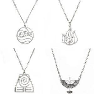 Collana con Ciondolo Anime Avatar: L'Ultimo Dominatore dell'Aria, Stile Vintage, Tribù dell'Acqua e del Fuoco, Gioielli per Fan, Vendita all'Ingrosso - Product Image 3