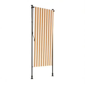 Store banne extérieur orange et blanc pour porte, design moderne, en alliage d'aluminium - Product Image 1