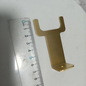 Brass Bracket Nonstandard Copper Part With Hole For Home Use - Product Image 1