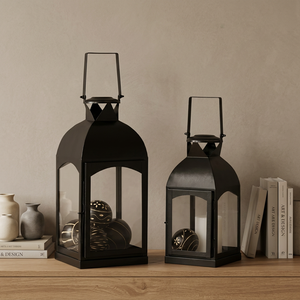 Iron Hollow Out <b>Lamp</b> Middle Eastern Retro Carved Handheld Lantern Vintage Festival Ambience Ornament Home Garden Decoration - Product Image 2