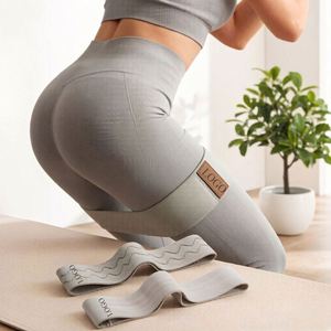 Bande de Résistance en Tissu Polyester Écologique Haute Élasticité pour Entraînement de Fitness et de Yoga Durable - Product Image 1