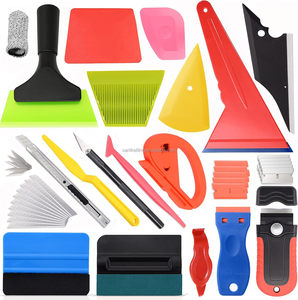 Auto Window Tinting Kit With Bulldozer Squeegee PPF Film Scrubber Paddle Plastic Tools