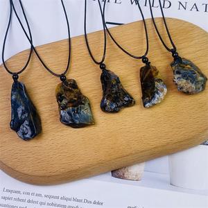Venta al por mayor de piedras curativas de cristal de ágata natural <span class=keywords><strong>pietersite</strong></span> fabricación de collares para colgantes regalos de joyería - Product Image 3