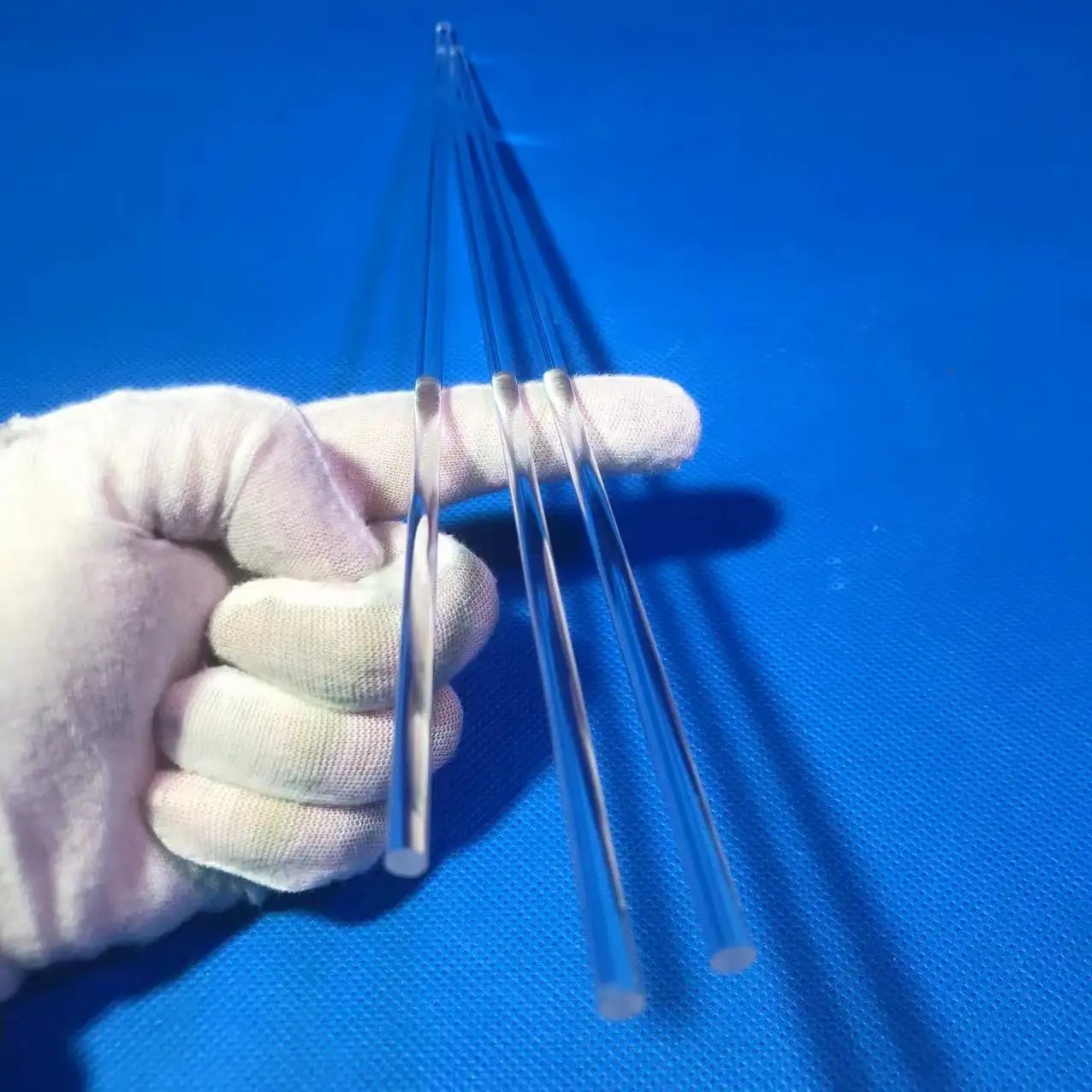 Custom polishing process Optical quartz glass rod Transparent quartz glass rod