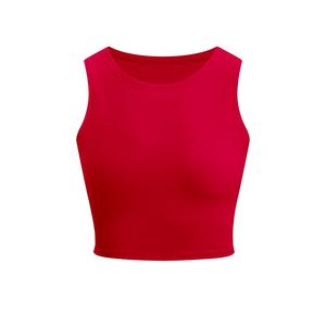 Slim Fit Zomer Katoenen Cropped <span class=keywords><strong>Tops</strong></span> Mouwloos Sexy Baby Tee Hiphop Stijl High Xl Aanpasbare <span class=keywords><strong>Tops</strong></span> Dames Groothandel - Product Image 4