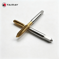 TAIRAY HSS-E TIN Coated Machine Tap M6x1 Trousseaux de taraudage métriques à pointe spirale pour acier inoxydable