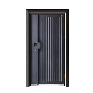 Modern Design Cheapest Price Wrought Iron Door Class A Security Front Door