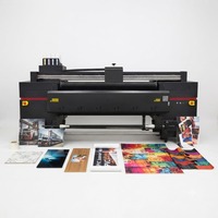 Impresora Híbrida UV Eco Solvente 1604AX de 1.6M con 4 Cabezales I3200, Máquina de Impresión con Banda Transportadora para Materiales Flexibles y Rígidos