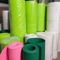 Tissu non tissé en polyester OEM ODM, forme, taille et épaisseur personnalisées, feutre en fibre synthétique
