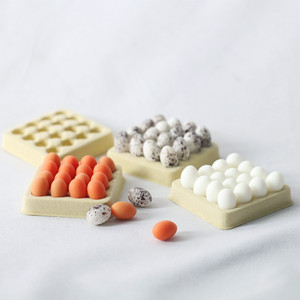 Miniaturas de Cocina para Casa de Muñecas Kawaii a Escala 1/12, Bandeja de Huevos de Resina, Juego de Cocina para Niños, Juguetes de Comida - Product Image 3