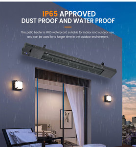 Ngoài trời 1500W 2400W 3200W Nhôm Nhà ở hồng ngoại xa sưởi ấm Điện trần hoặc treo tường <span class=keywords><strong>Patio</strong></span> nóng - Product Image 5