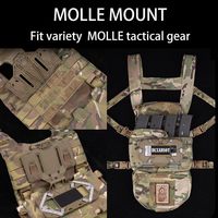 Support de téléphone universel MOLLE pour gilets tactiques-Design antidérapant pour Airsoft, chasse et camping