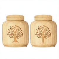 Urna Moderna Ecológica de Madera con Diseño de Árbol de la Vida, con Caja de Ataúd con Sello Conveniente para Perros, Artículos para Mascotas, Urnas Funerarias
