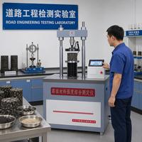 Testeur de résistance des matériaux de pavage CBR, compression non contrôlée 200 KN, numérique automatique à double déplacement de précision