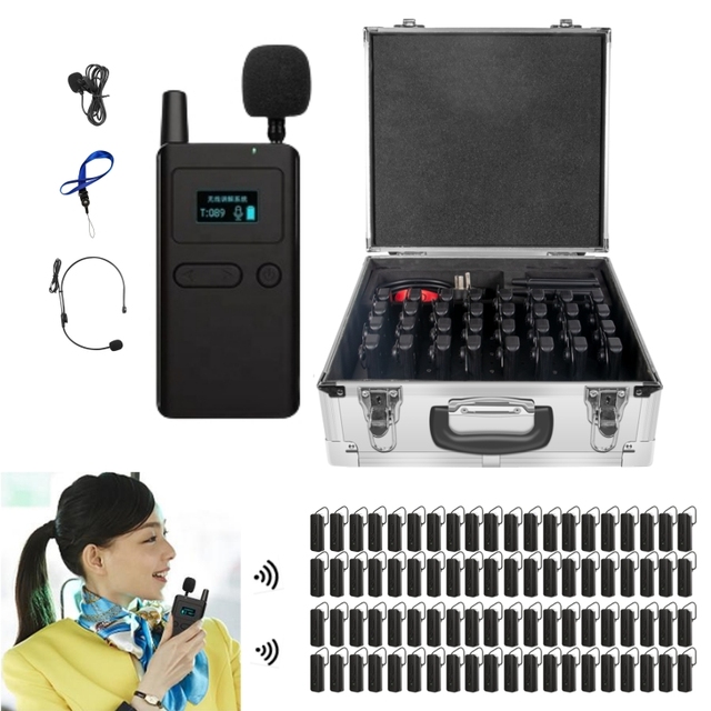 JM201 Audio Guide System Wireless Tour Guide System for Travel Church Simultaneous Interpretation Meeting