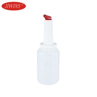 Bouteille de 2,5 L pour le stockage et le versement, en plastique écologique, pour jus et spiritueux, outils de bar pour hôtel, restaurant, maison