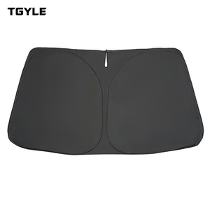 Pare-soleil pliable pour pare-brise et vitres latérales, protection UV, isolation thermique, nylon de luxe, pour <span class=keywords><strong>Tesla</strong></span> <span class=keywords><strong>Model</strong></span> <span class=keywords><strong>3</strong></span>/Y, idéal pour temps chaud - Product Image 1