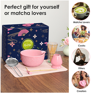 Kit de Inicio de Matcha Japonés de 7 Piezas, Tazón de Cerámica Tradicional, Batidor de Bambú, Cuchara para Té, Estilo Japandi para la Ceremonia del Té - Product Image 3