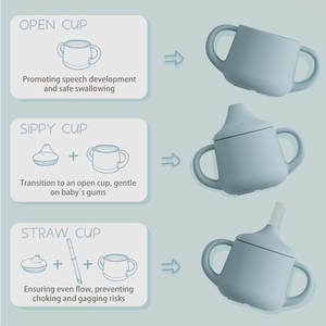 Vaso de Silicona para Bebés, Libre de BPA, Personalizado de Fábrica, Vaso para Niños Pequeños, Vaso para Comer, Juego de Vajilla Infantil, Regalo - Product Image 3