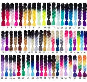 <span class=keywords><strong>Pelo</strong></span> sintético colores 33 99j azul ombre <span class=keywords><strong>dos</strong></span> tonos extensiones <span class=keywords><strong>de</strong></span> cabello pieza expresiones trenza <span class=keywords><strong>de</strong></span> la armadura del <span class=keywords><strong>pelo</strong></span> a granel para trenzar - Product Image 3