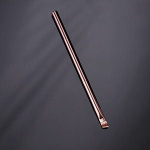 Pincel angular para polvo de cejas de 29 mm con pelo sintético y mango de aluminio, pincel plano para lápiz de cejas, herramienta de maquillaje. - Product Image 4