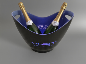 8L Premium Vodka vino plástico iluminado champán cerveza Led whisky cubo de hielo para <span class=keywords><strong>Club</strong></span> fiesta Bar - Product Image 1