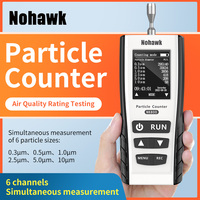 Compteur de particules de poussière chinois, test de classification de la qualité de l'air, six canaux pouvant mesurer simultanément, détecteur de poussière