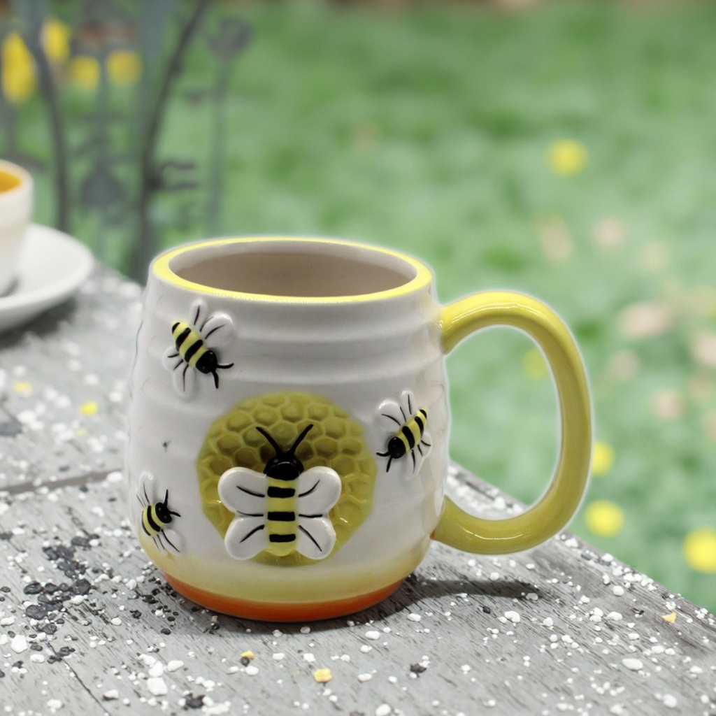Handpainted Country Ceramic Coffee Mug Vintage Honey Bee Cartoon Decoration  400ml Classic Party High Business Gift| Alibaba.com