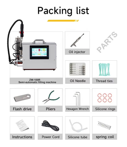 Máquina de llenado de cartuchos semiautomática de alta precisión con pantalla táctil para cartuchos de 1ml y 2ml, con calentamiento para aceites densos - Product Image 5
