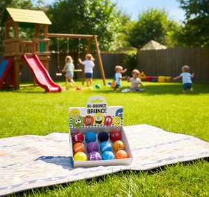 Pelotas de goma coloridas Hi-Bounce, paquete de 12, juguetes deportivos para niños, juegos al aire libre, edades de 2 a 4 años, unisex - Product Image 2