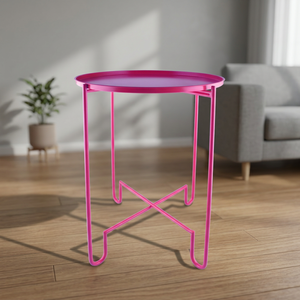 Support de Table basse design rose foncé pour la cuisine de bureau à domicile avec support de Table couleur de revêtement de puissance unique - Product Image 1