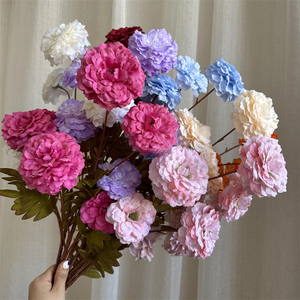 <span class=keywords><strong>Precio</strong></span> de fábrica flor artificial al por mayor Ranunculus peonía para la decoración de la boda - Product Image 1