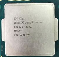 Processeur d'unité centrale I7 4770 d'occasion 3.9GHz LGA1150 Quad Core 8 Thread Core Fréquence pour les applications de bureau