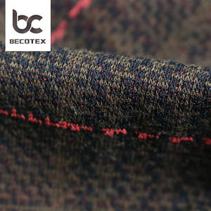 Shaoxing tessuto a maglia jacquard poliestere spandex miscela delle donne pantaloni controlli cappotto tessuti tessuto e tessile per abbigliamento - Product Image 3