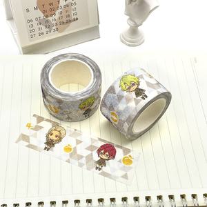 Ruban adhésif washi japonais imprimé avec motif de lune coloré perforé, feuille d'or et paillettes, fabrication sur mesure par le fabricant - Product Image 6