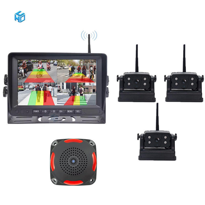 3 cámaras con altavoz