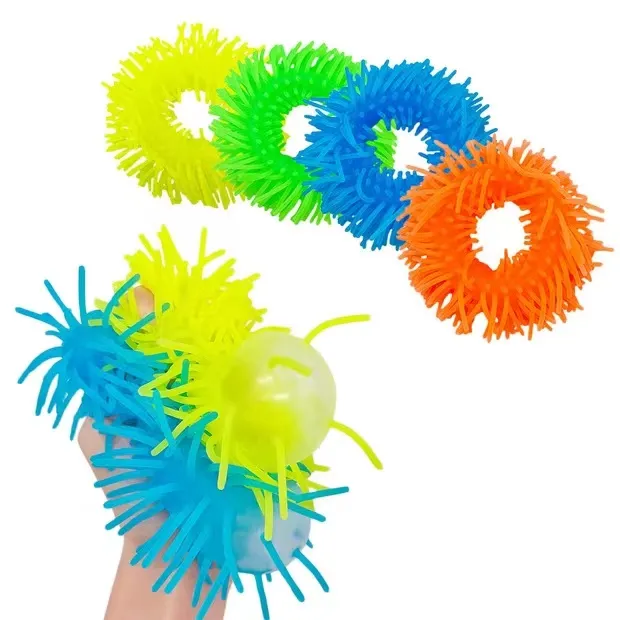 Squigglets pulsera sensorial Fidget juguetes para adultos niñas mano antiestrés lindo suave autismo pulsera divertido regalo bromas cosas geniales