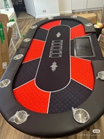 Table de poker pliable Bby avec pieds en métal pliables, table de poker Texas portable personnalisée, fournisseur unique