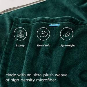 सोफे के रहने वाले कमरे के लिए ठोस ऊन कंबल, नरम आरामदायक हल्के फ्लैनेल फ्लेक्स कंबल - Product Image 3