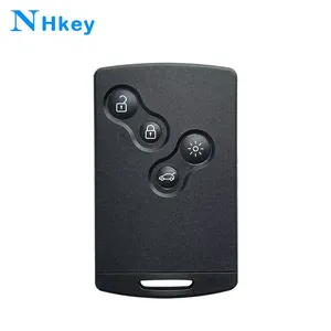 Clé de voiture sans clé noire pour <span class=keywords><strong>Megane</strong></span> <span class=keywords><strong>3</strong></span> Fluence Scenic pour Koleos Clio Captur <span class=keywords><strong>Carte</strong></span> intelligente PCF7952/7953 Puce 433Mhz - Product Image 1