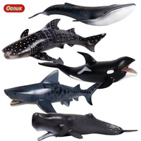 Modelo de Tiburón Megalodón de Plástico PVC Sólido, Juguete de Animal Marino Realista, Educativo, para Exhibición, Modelo Oceánico, Suministro al por Mayor B2B