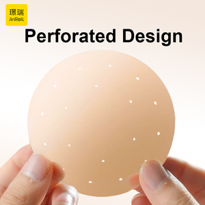 Miếng dán núm vú silicon tái sử dụng, thoáng khí và đục lỗ, áo ngực không dây, miếng độn ngực, phụ kiện đồ lót nữ - Product Image 3