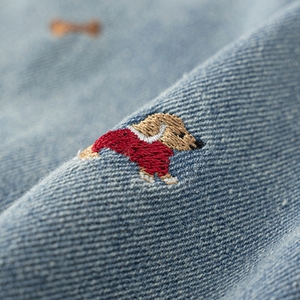 เสื้อผ้าเด็กสำหรับฤดูใบไม้ผลิและฤดูใบไม้ร่วงกางเกงยีนส์ขากว้างปักลายอเนกประสงค์สวมใส่สบายน่ารักสำหรับเด็กผู้หญิง - Product Image 6