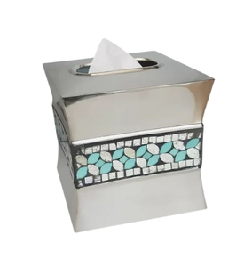 Porte-mouchoirs en métal doré pour décoration de table Boîtes à mouchoirs Design personnalisé Dîner Vaisselle Utilisation Maison Cuisine Comptoir - Product Image 6